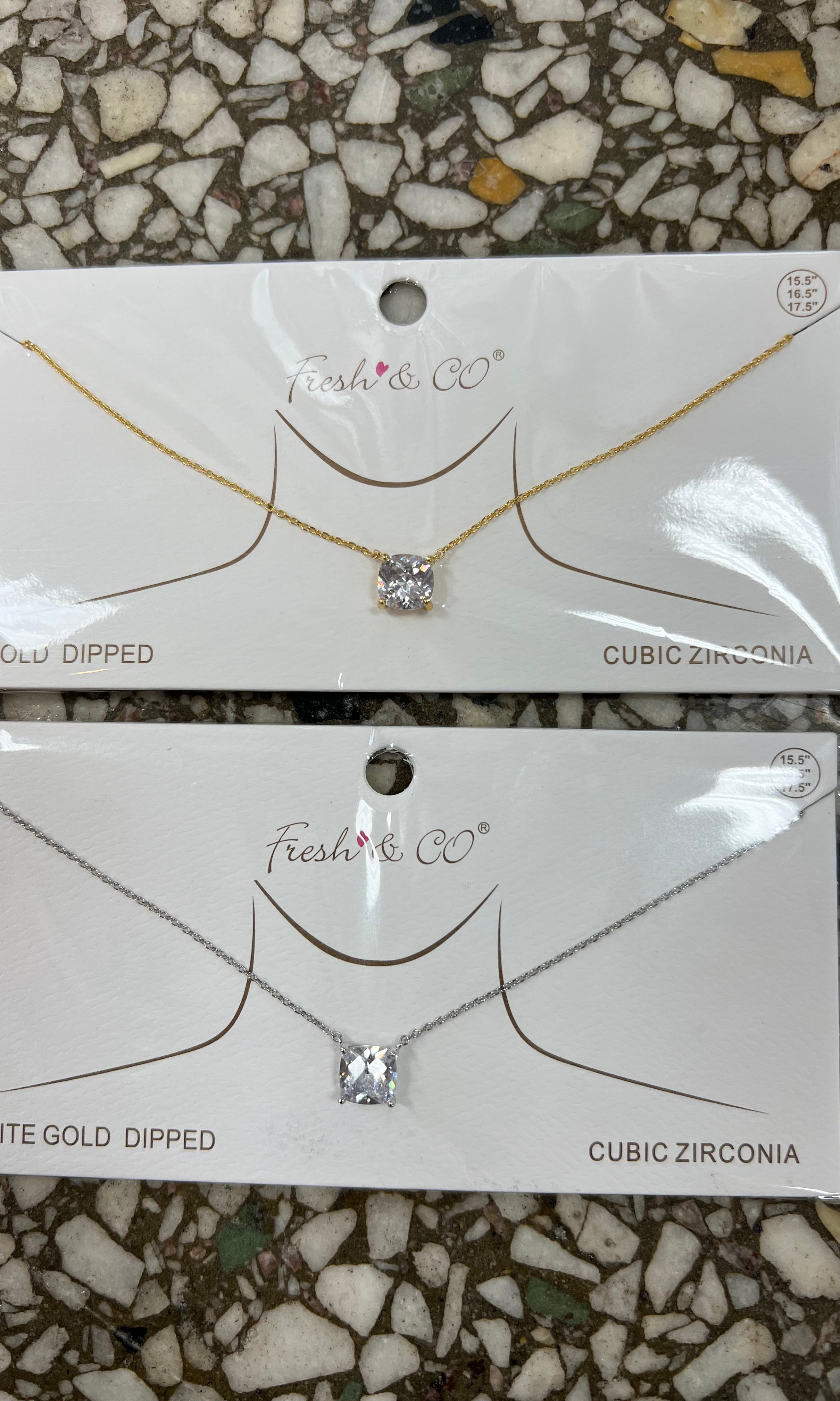 Cubic Necklace-Necklaces-Avenue Zoe-The Silo Boutique, Women's Fashion Boutique Located in Warren and Grand Forks North Dakota