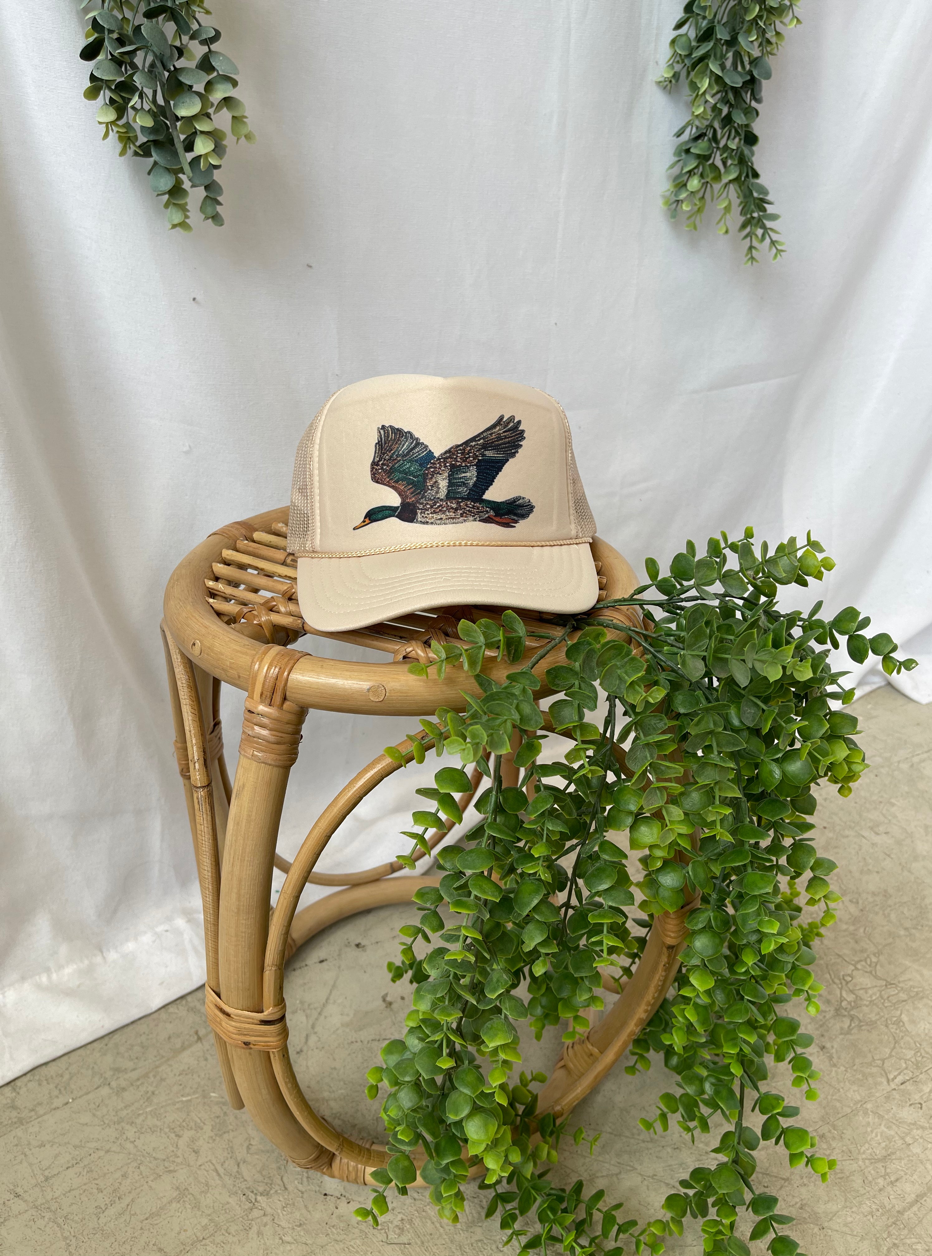 Bedazzled Duck Cap-Sand-Hats-panache-The Silo Boutique, Women's Fashion Boutique Located in Warren and Grand Forks North Dakota