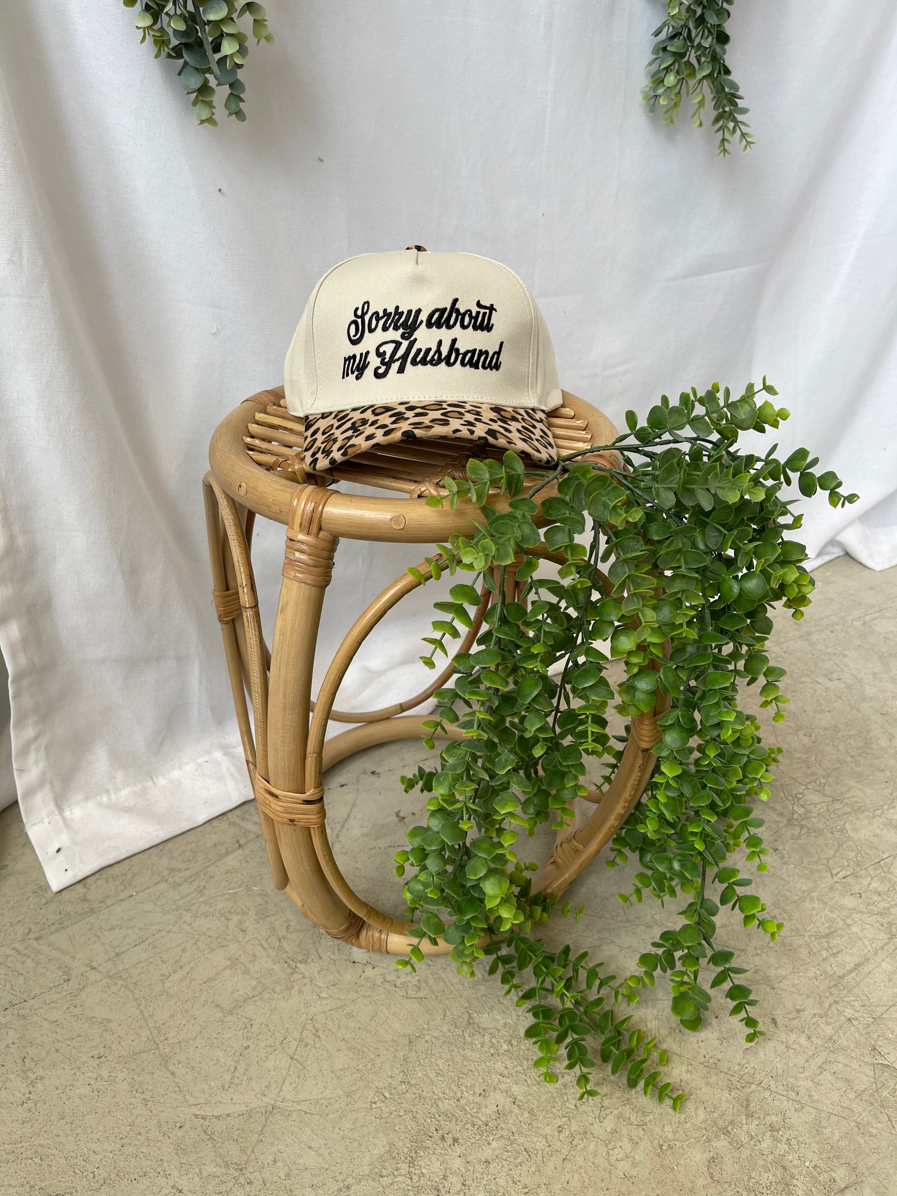 Sorry About My Husband Hat-Hats-Zenana-The Silo Boutique, Women's Fashion Boutique Located in Warren and Grand Forks North Dakota