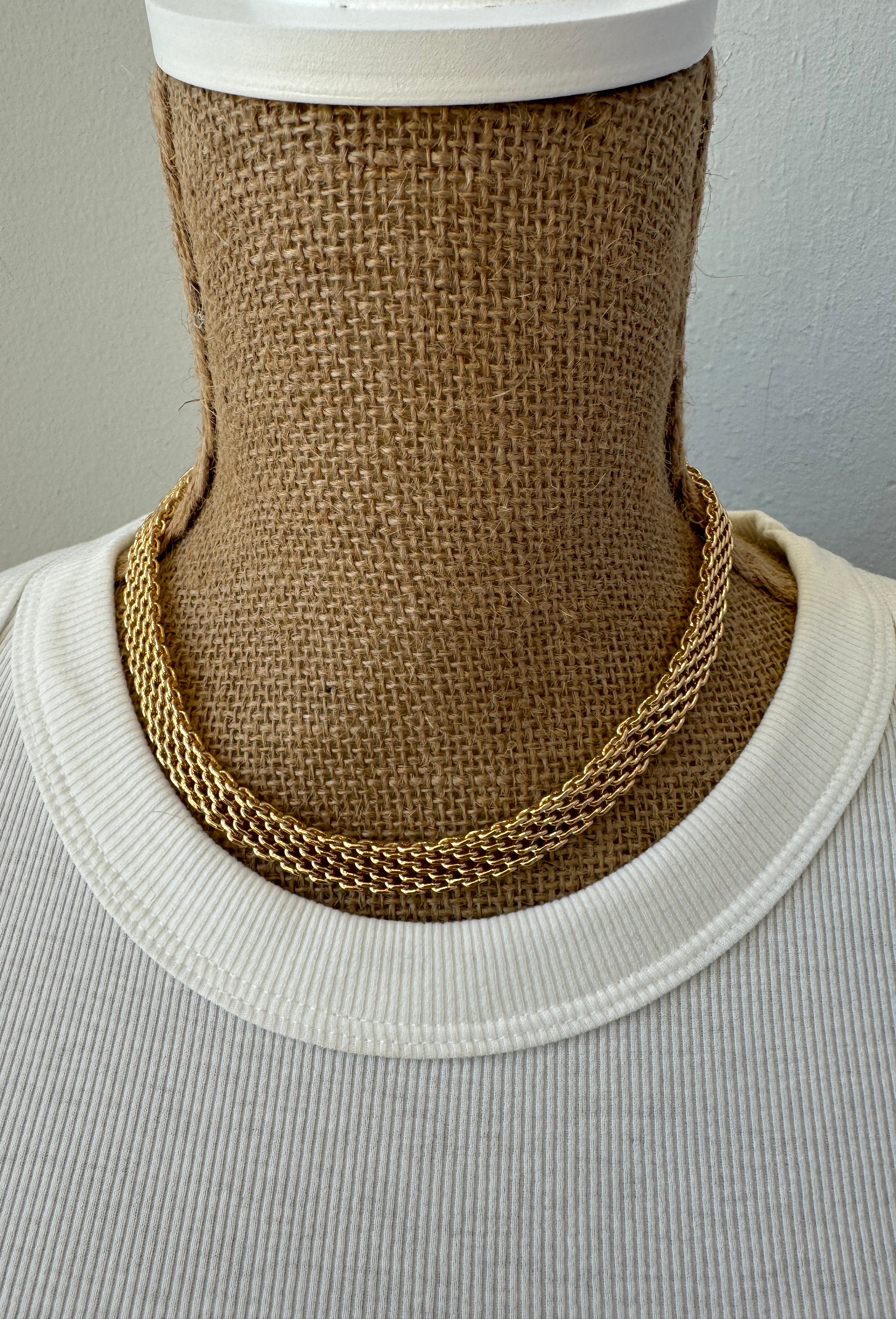 Garden Party Link Necklace-Necklaces-Dallas Market-The Silo Boutique, Women's Fashion Boutique Located in Warren and Grand Forks North Dakota