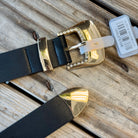 Rhinestone Buckle Belt-Belts-Fame-The Silo Boutique, Women's Fashion Boutique Located in Warren and Grand Forks North Dakota