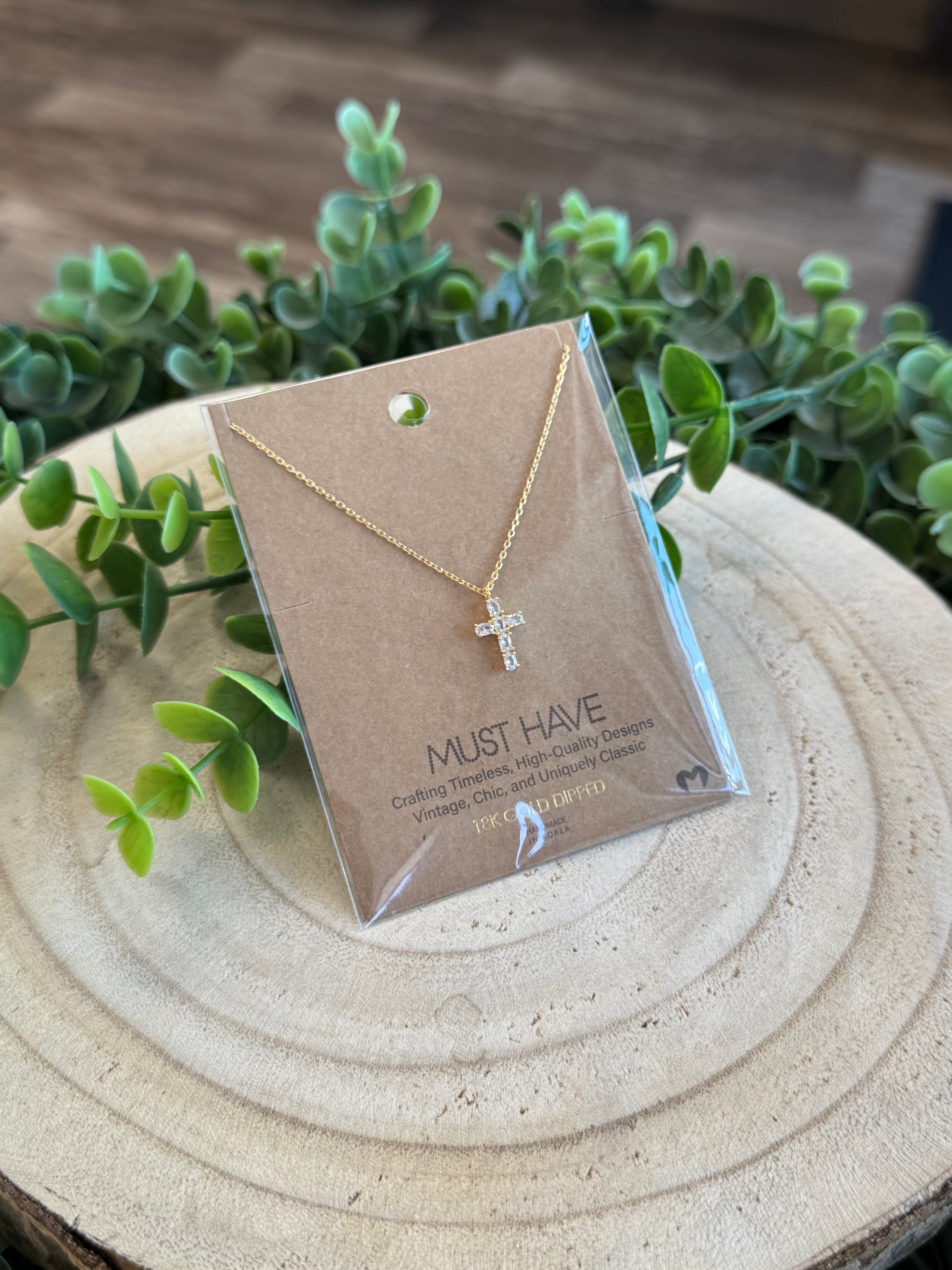 Must Have Mini Rhinestone Necklace-Necklaces-Fame-The Silo Boutique, Women's Fashion Boutique Located in Warren and Grand Forks North Dakota