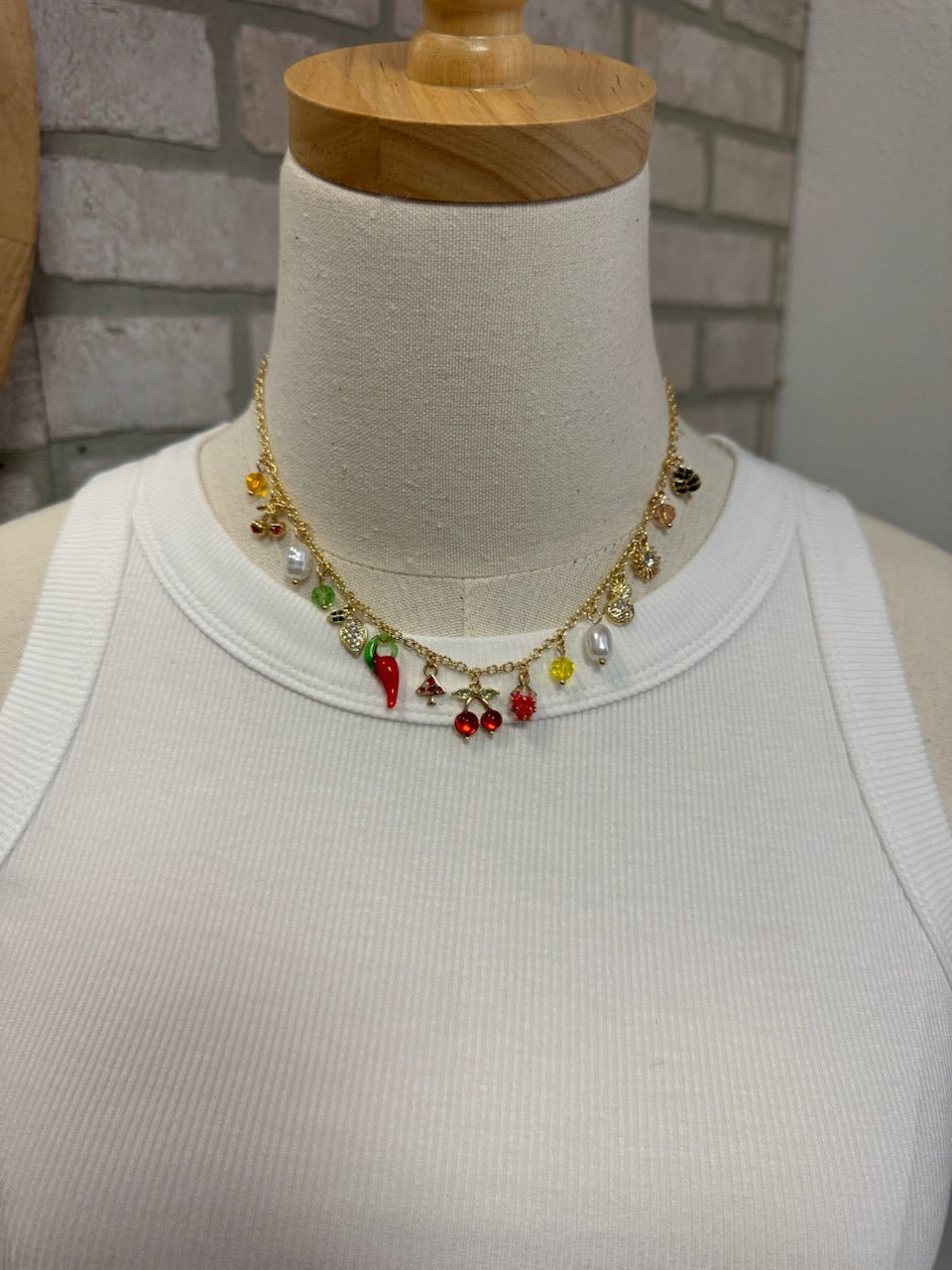 The Most Fun Charm Necklace-Necklaces-Fame-The Silo Boutique, Women's Fashion Boutique Located in Warren and Grand Forks North Dakota