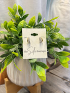 Gold Cubic Hoop Earrings-Earrings-Fame-The Silo Boutique, Women's Fashion Boutique Located in Warren and Grand Forks North Dakota