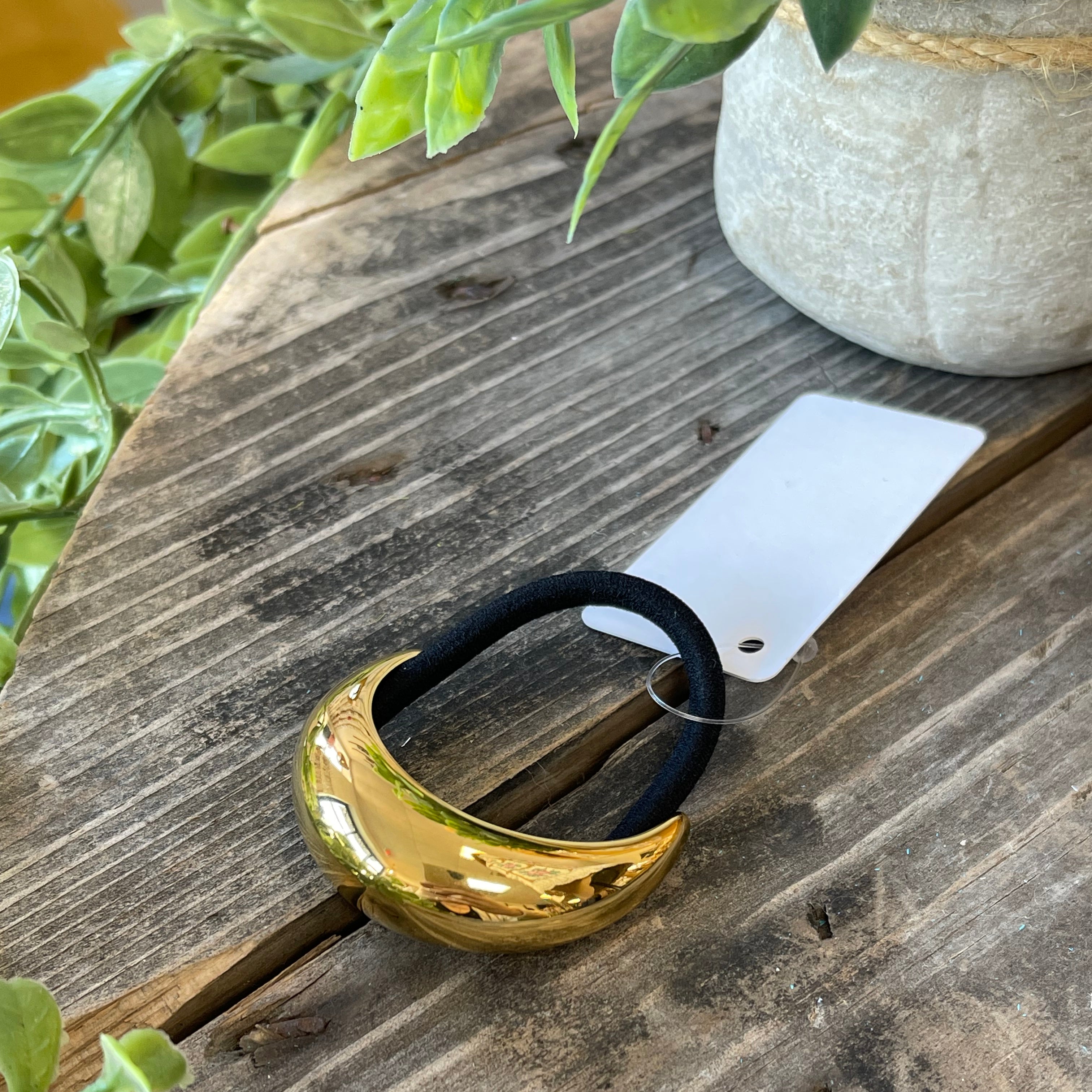 Chandler Sutton Gold Hair Tie-Hair Accessories-chandler sutton-The Silo Boutique, Women's Fashion Boutique Located in Warren and Grand Forks North Dakota