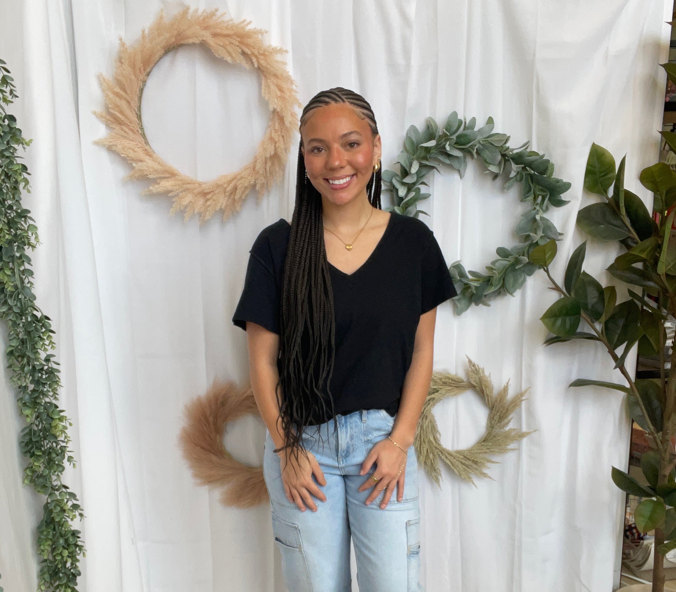 Pebble Forever V Neck Side Slit Tee-Black-Short Sleeve Tops-pebble-The Silo Boutique, Women's Fashion Boutique Located in Warren and Grand Forks North Dakota