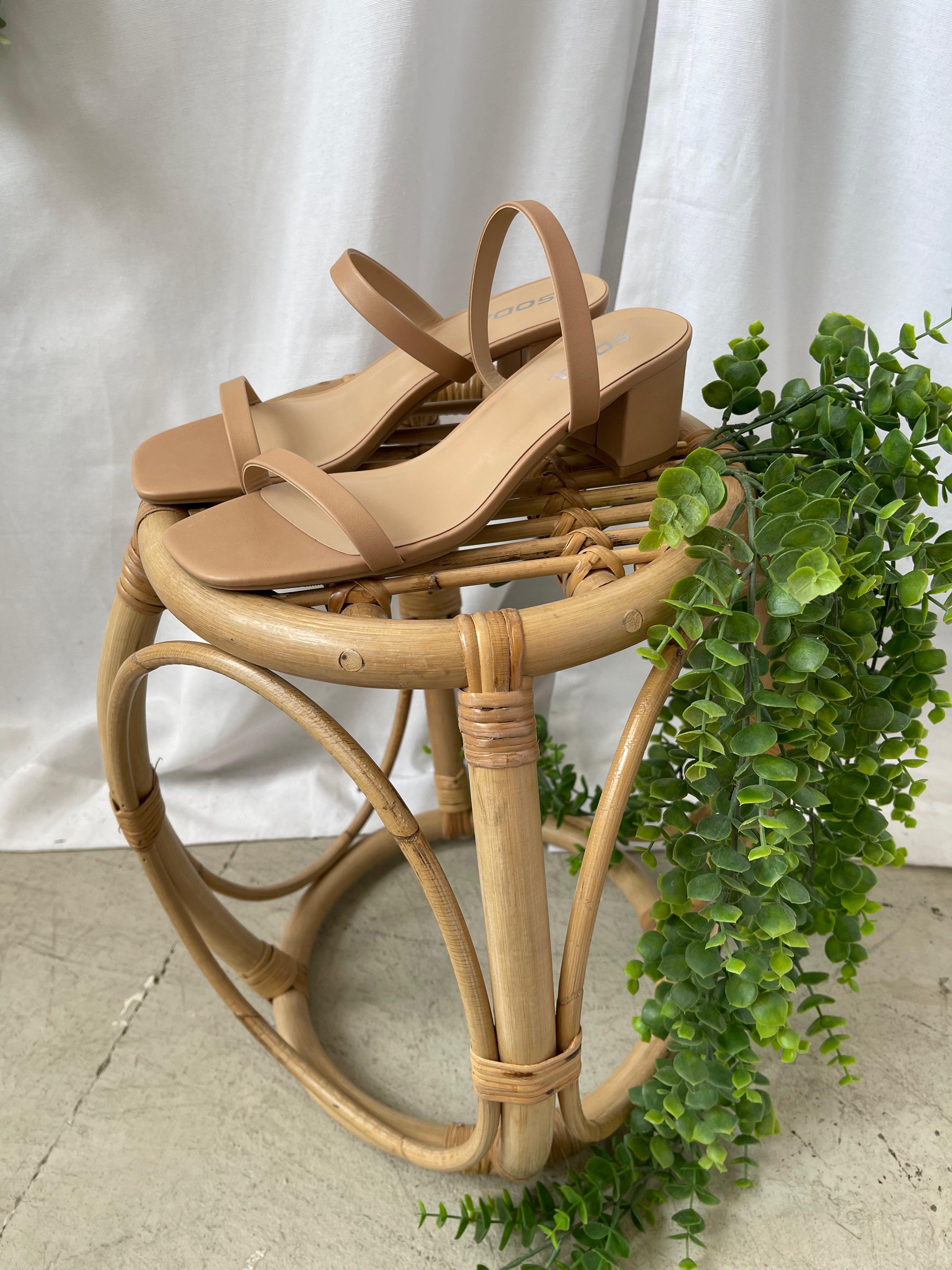 Soda Verlin Sandal-Taupe-Shoes-soda-The Silo Boutique, Women's Fashion Boutique Located in Warren and Grand Forks North Dakota