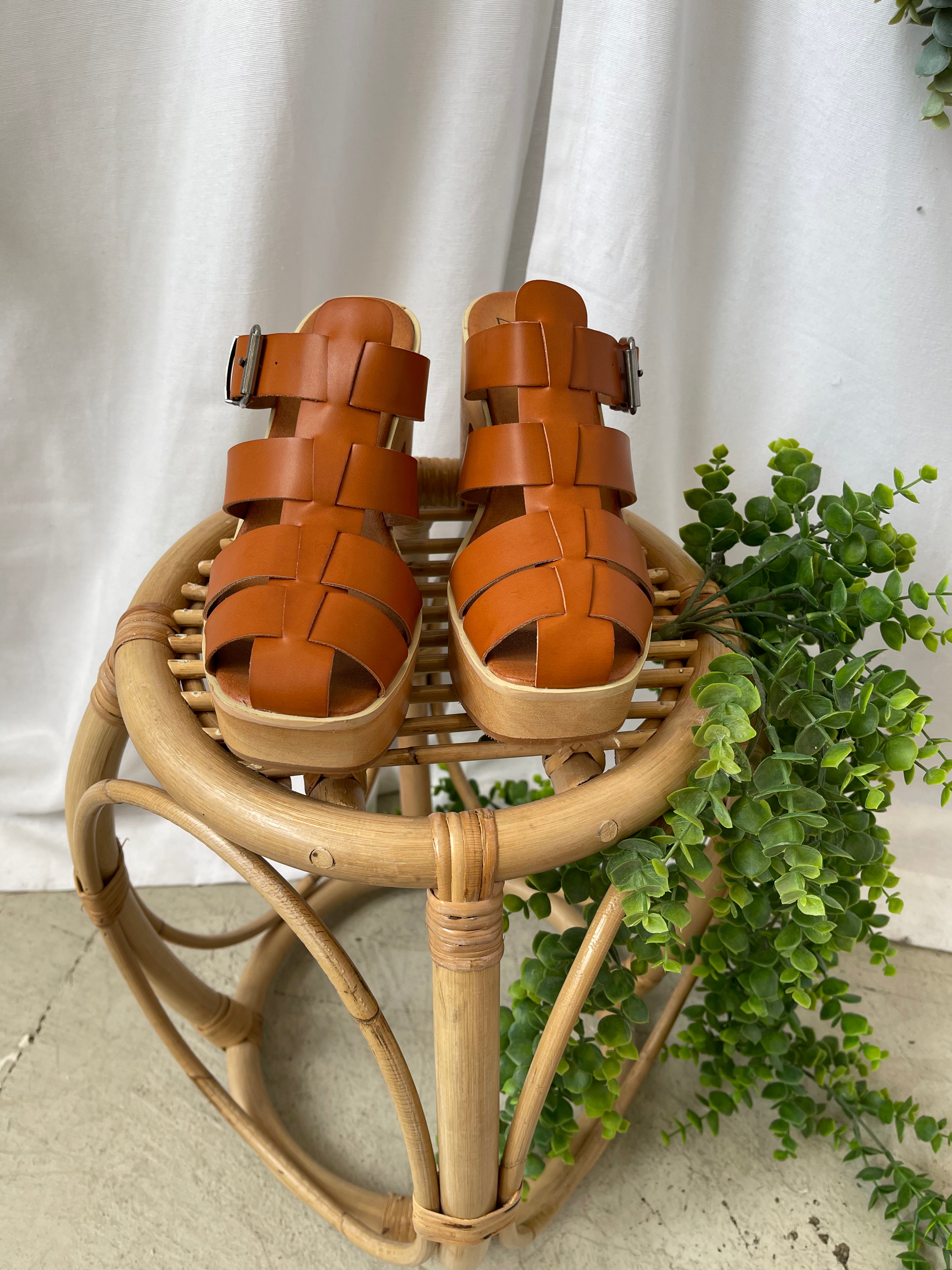 Beast Presley Sandal-Camel-Sandals-Beast-The Silo Boutique, Women's Fashion Boutique Located in Warren and Grand Forks North Dakota