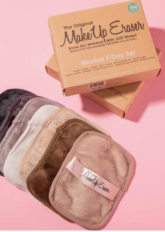 Neutral 7-Day MakeUp Eraser Set-Cosmetics-Make Up Eraser-The Silo Boutique, Women's Fashion Boutique Located in Warren and Grand Forks North Dakota