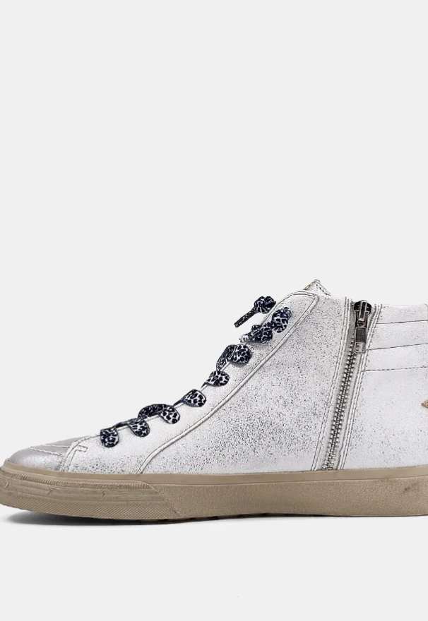 ShuShop Rio White Silver Sneaker-Shoes-shushop-The Silo Boutique, Women's Fashion Boutique Located in Warren and Grand Forks North Dakota