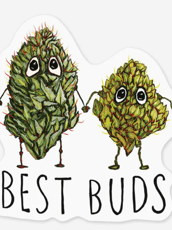 Best Buds Sticker-Stickers-faire-The Silo Boutique, Women's Fashion Boutique Located in Warren and Grand Forks North Dakota