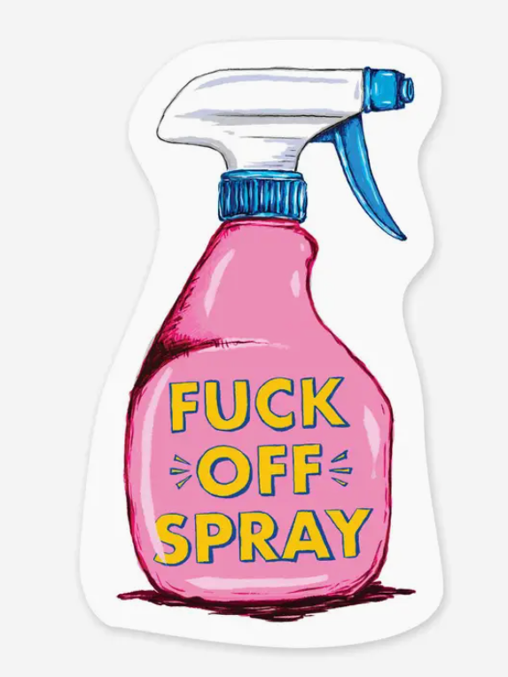 Fuck Off Spray Sticker-Stickers-faire-The Silo Boutique, Women's Fashion Boutique Located in Warren and Grand Forks North Dakota