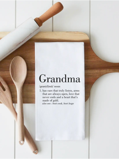Grandma Tea Towel-Tea Towels-Porter Lane-The Silo Boutique, Women's Fashion Boutique Located in Warren and Grand Forks North Dakota