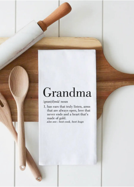Grandma Tea Towel-Tea Towels-Porter Lane-The Silo Boutique, Women's Fashion Boutique Located in Warren and Grand Forks North Dakota