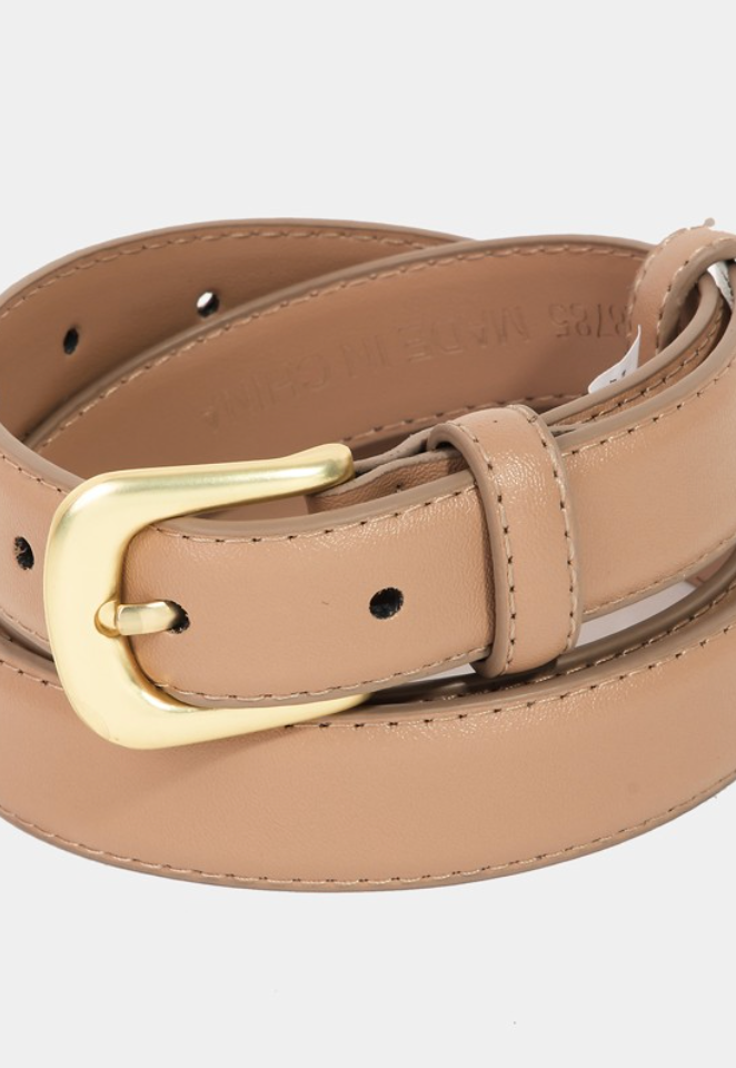 Timeless Belt-Tan-Belts-Fame-The Silo Boutique, Women's Fashion Boutique Located in Warren and Grand Forks North Dakota