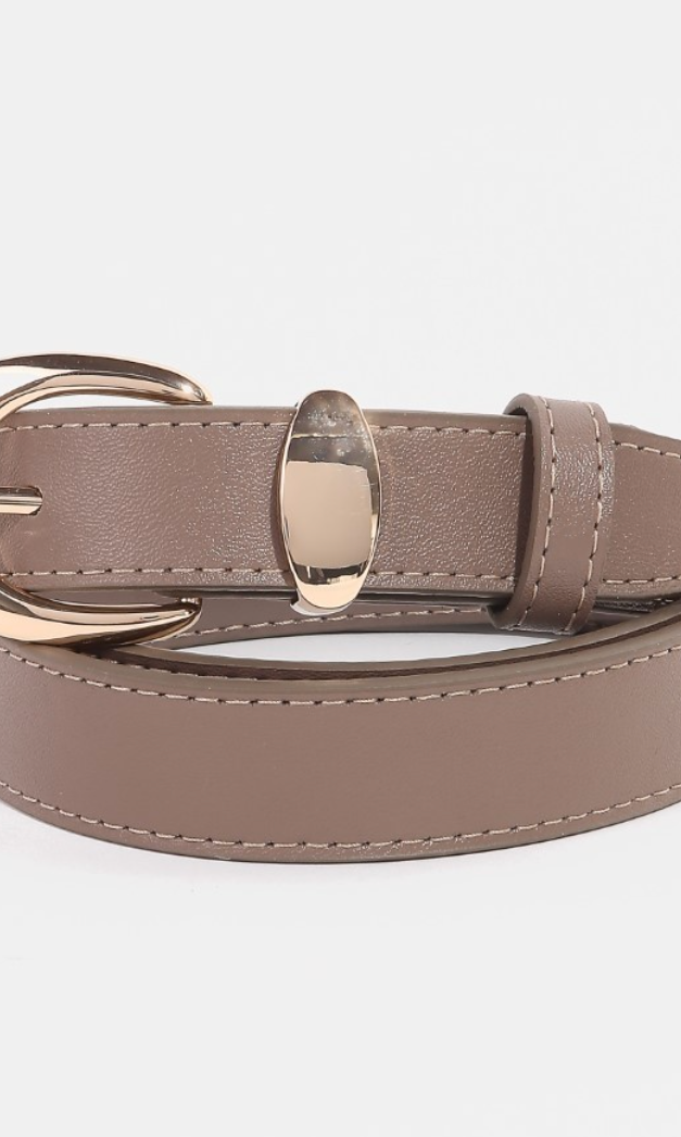 Crescent Belt-Khaki-Belts-Fame-The Silo Boutique, Women's Fashion Boutique Located in Warren and Grand Forks North Dakota
