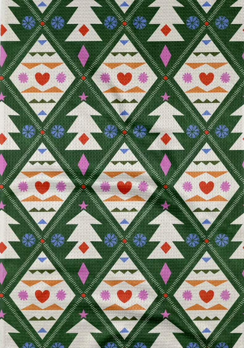 Geometry Tea Towel-dish cloth-geometry-The Silo Boutique, Women's Fashion Boutique Located in Warren and Grand Forks North Dakota