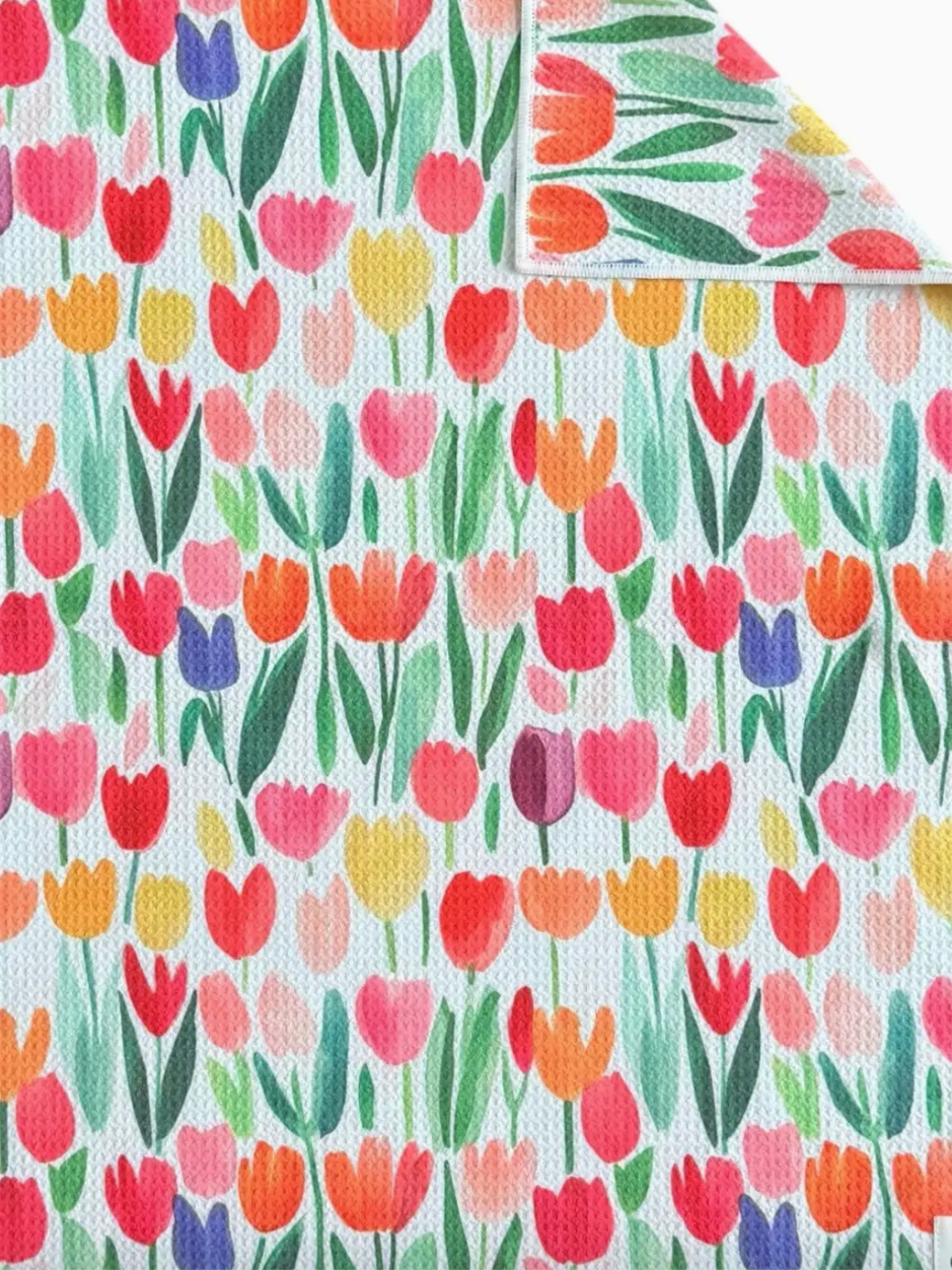 Crae Tulip Time Hand Towel-Tea Towels-crae-The Silo Boutique, Women's Fashion Boutique Located in Warren and Grand Forks North Dakota