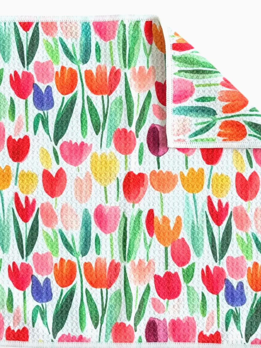 Crae Tulip Time Washcloth-Tea Towels-crae-The Silo Boutique, Women's Fashion Boutique Located in Warren and Grand Forks North Dakota