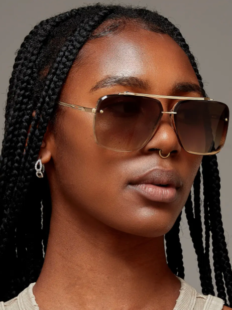 TopFoxx Bella Coffee Sunglasses-Sunglasses-topfoxx-The Silo Boutique, Women's Fashion Boutique Located in Warren and Grand Forks North Dakota