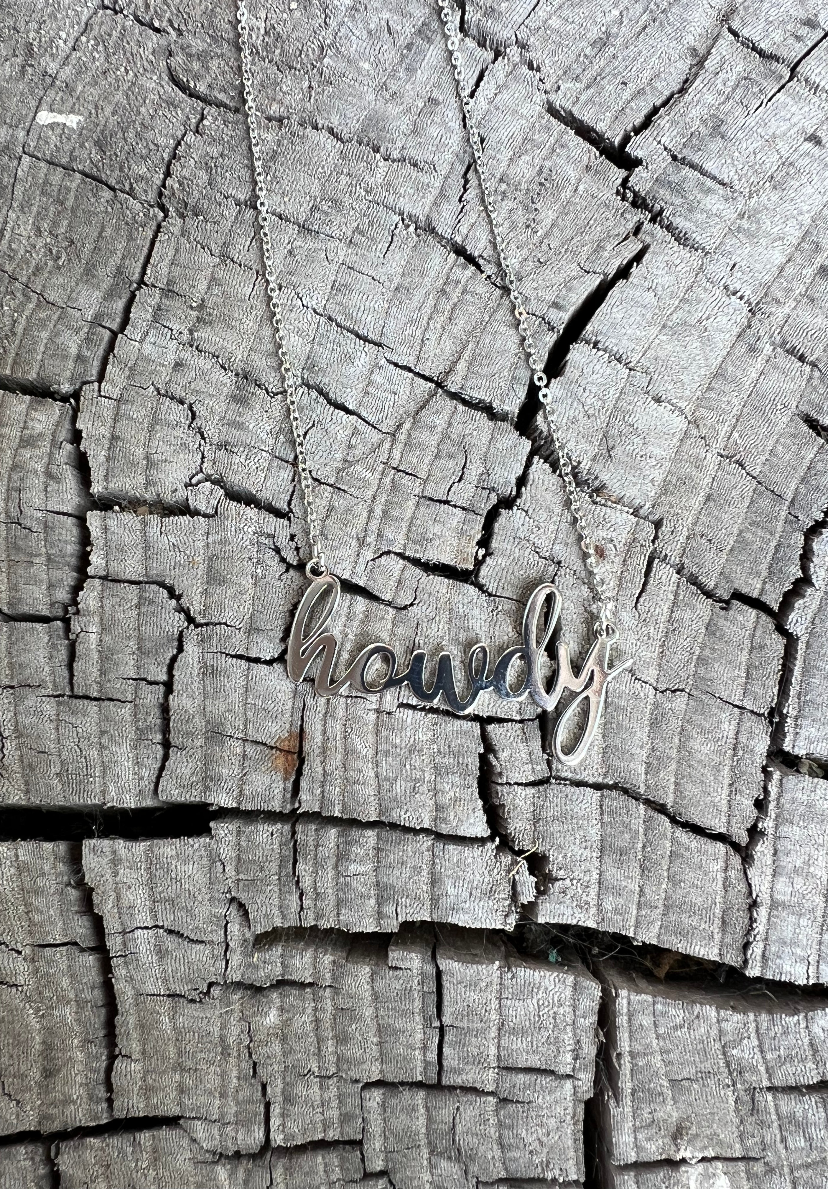 Howdy Necklace-Necklaces-wild junkie-The Silo Boutique, Women's Fashion Boutique Located in Warren and Grand Forks North Dakota