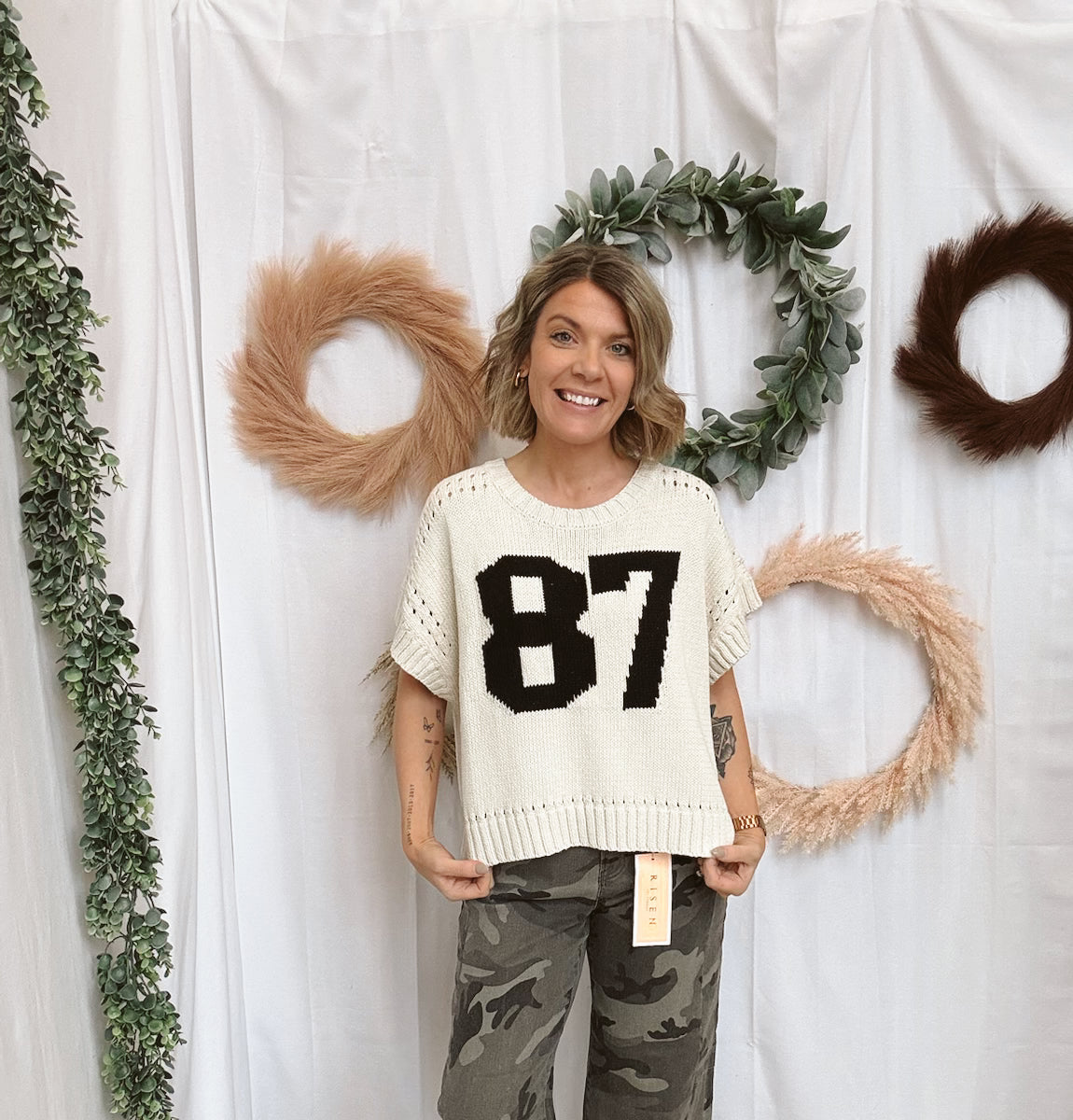 87 Short Sleeve Sweater-Sweaters-cotierra-The Silo Boutique, Women's Fashion Boutique Located in Warren and Grand Forks North Dakota