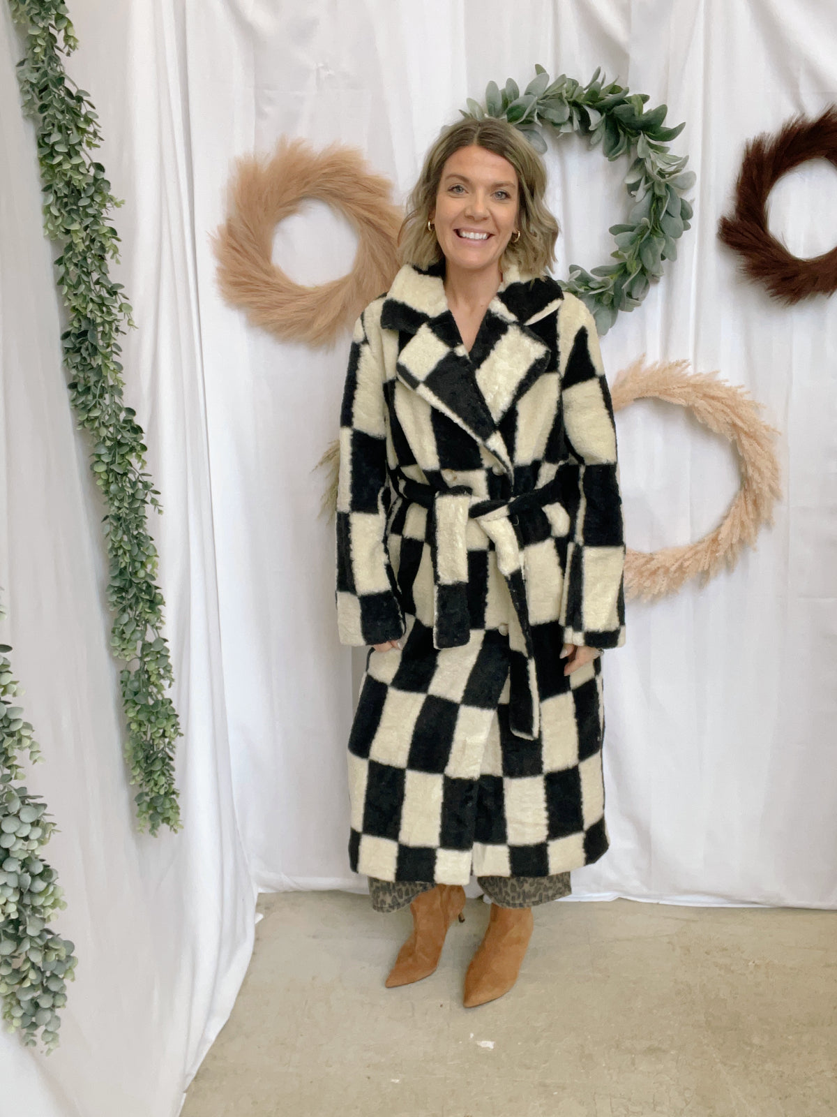 Check Me Faux Fur Jacket-Coats & Jackets-emory park-The Silo Boutique, Women's Fashion Boutique Located in Warren and Grand Forks North Dakota
