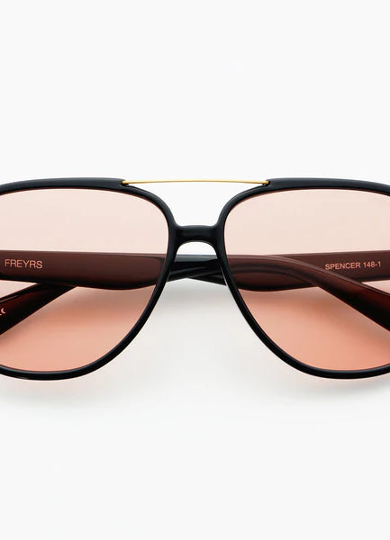 Freyrs Spencer Black Pink Sunglasses-Sunglasses-freyers-The Silo Boutique, Women's Fashion Boutique Located in Warren and Grand Forks North Dakota