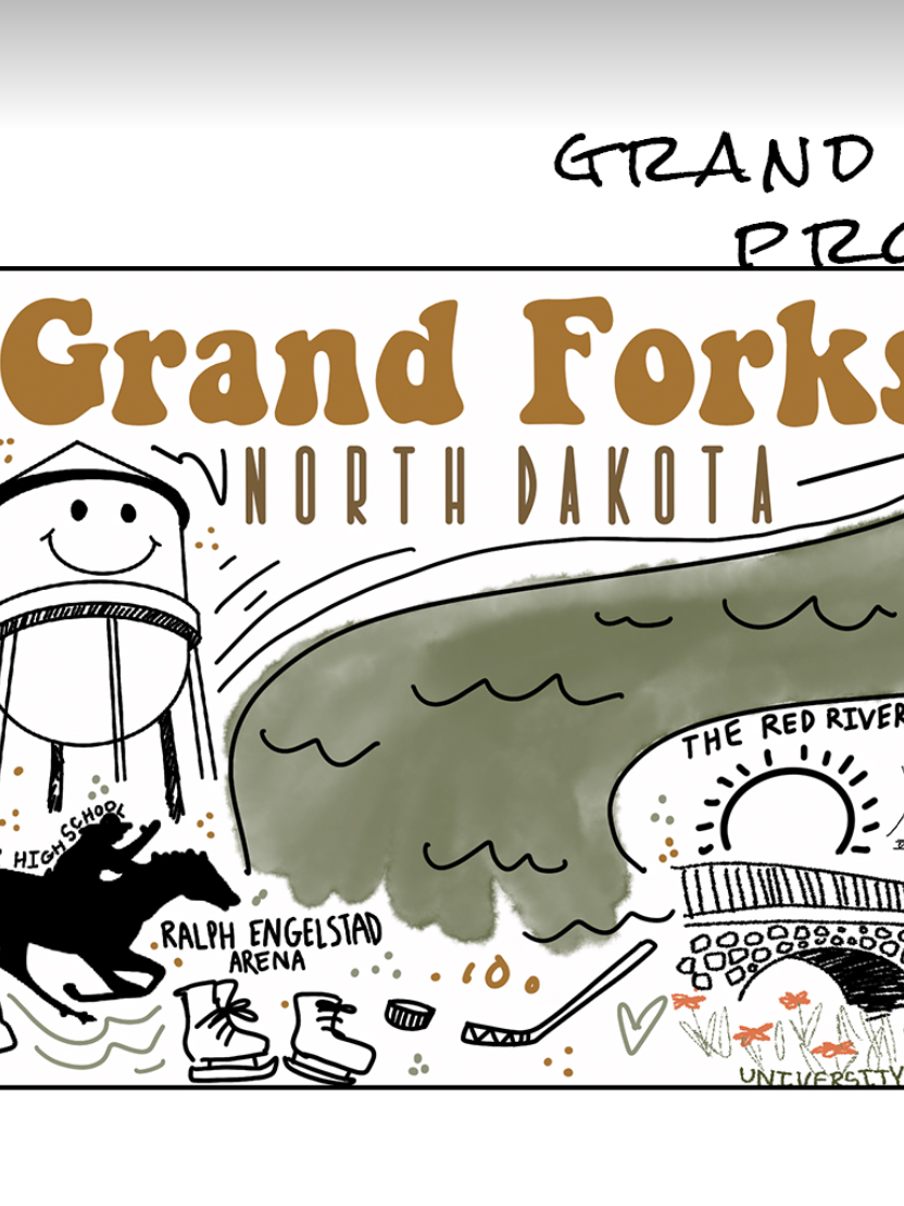 Grand Forks Coffee Mug-Coffee Mugs-ivory and sage-The Silo Boutique, Women's Fashion Boutique Located in Warren and Grand Forks North Dakota