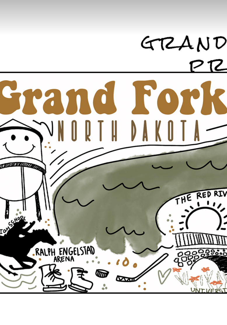 Grand Forks Coffee Mug-Coffee Mugs-ivory and sage-The Silo Boutique, Women's Fashion Boutique Located in Warren and Grand Forks North Dakota