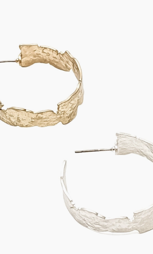 Gloria Hoop Earrings-Earrings-my girl la-The Silo Boutique, Women's Fashion Boutique Located in Warren and Grand Forks North Dakota