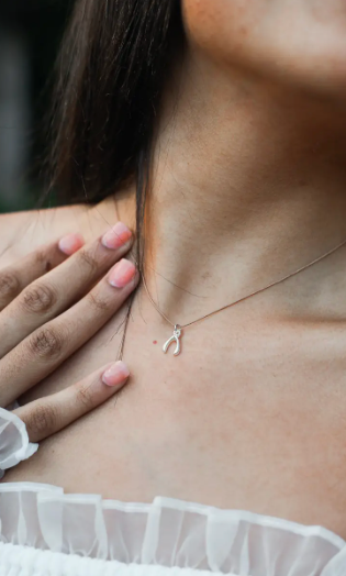 A Wish For You Wishbone Necklace-Necklaces-lucky feather-The Silo Boutique, Women's Fashion Boutique Located in Warren and Grand Forks North Dakota