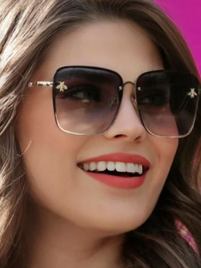 Jess Honey Bee Aviator-Sunglasses-jess lea-The Silo Boutique, Women's Fashion Boutique Located in Warren and Grand Forks North Dakota