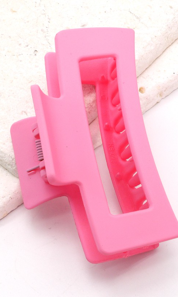 Matte Claw Hair Clip-Hair Accessories-wall to wall-The Silo Boutique, Women's Fashion Boutique Located in Warren and Grand Forks North Dakota