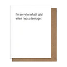 Sorry Teen Card-Cards-The Silo Boutique-The Silo Boutique, Women's Fashion Boutique Located in Warren and Grand Forks North Dakota