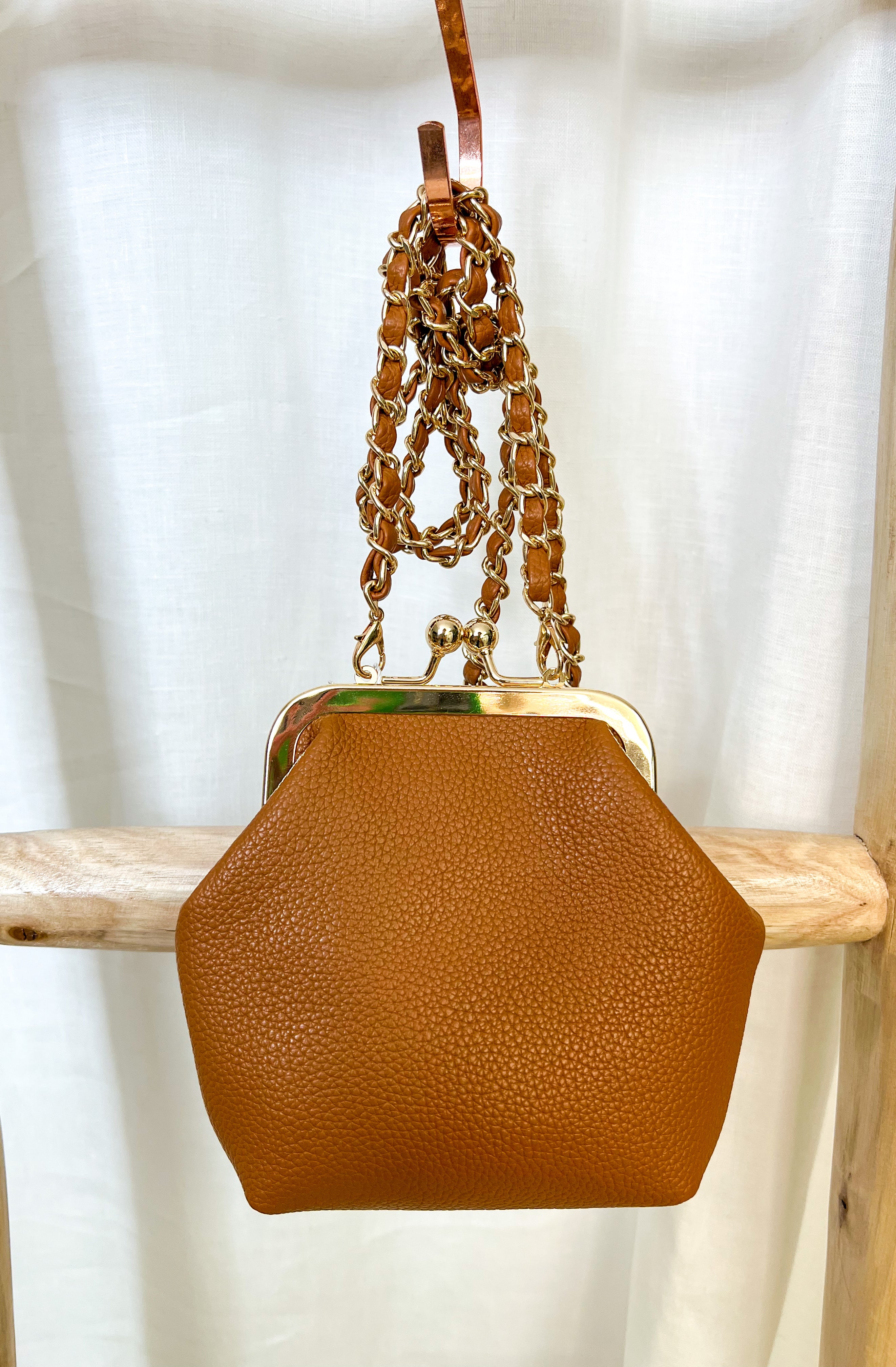 Brown Cleo Coin Pouch Crossbody-Crossbody Purses-Jen and Co-The Silo Boutique, Women's Fashion Boutique Located in Warren and Grand Forks North Dakota