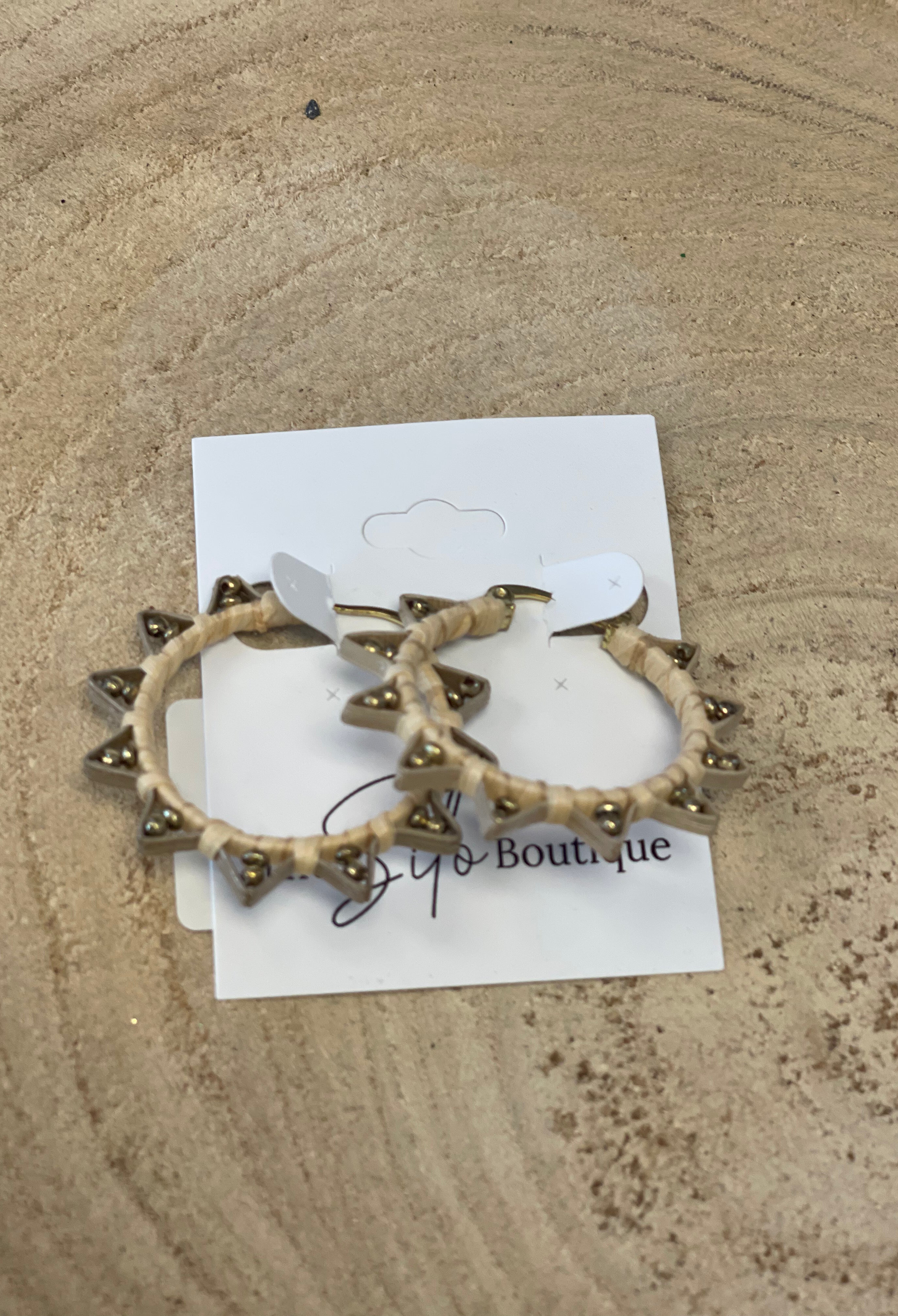Panache Sun Hoop-Earrings-panache-The Silo Boutique, Women's Fashion Boutique Located in Warren and Grand Forks North Dakota