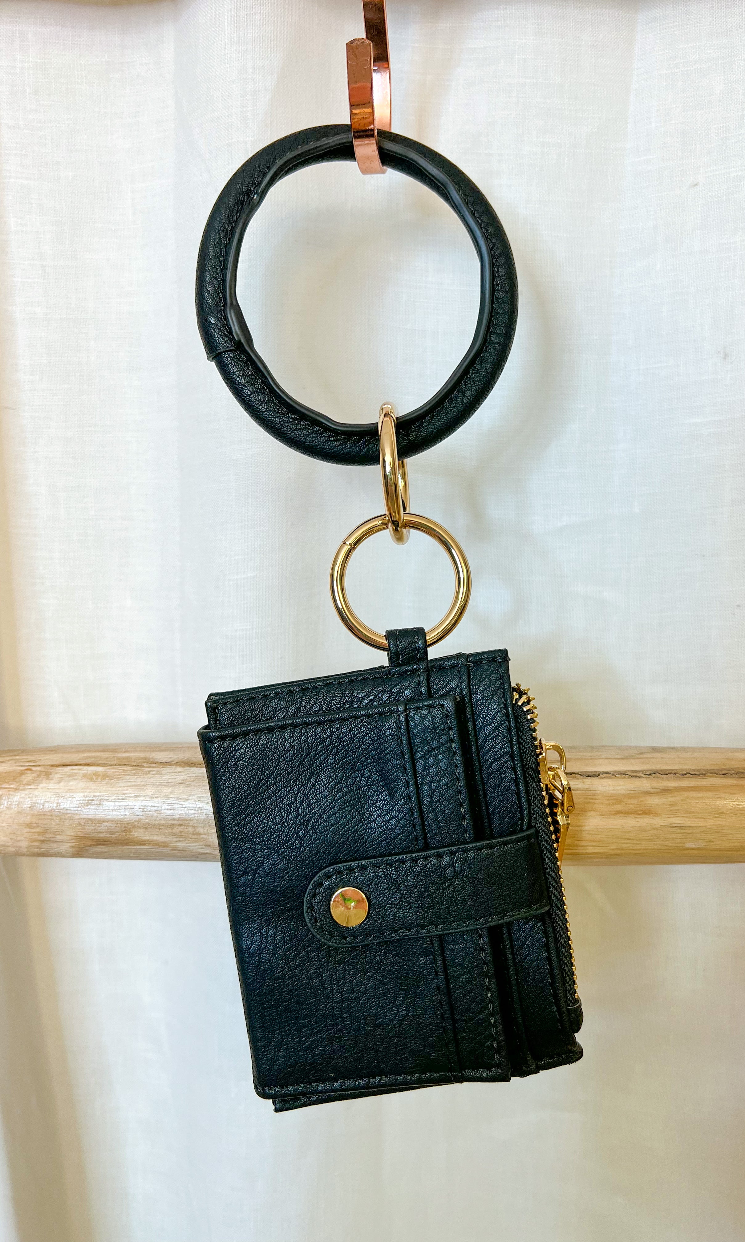 Sammie Mini Snap Wallet w/ Ring-Wallets-Jen and Co-The Silo Boutique, Women's Fashion Boutique Located in Warren and Grand Forks North Dakota