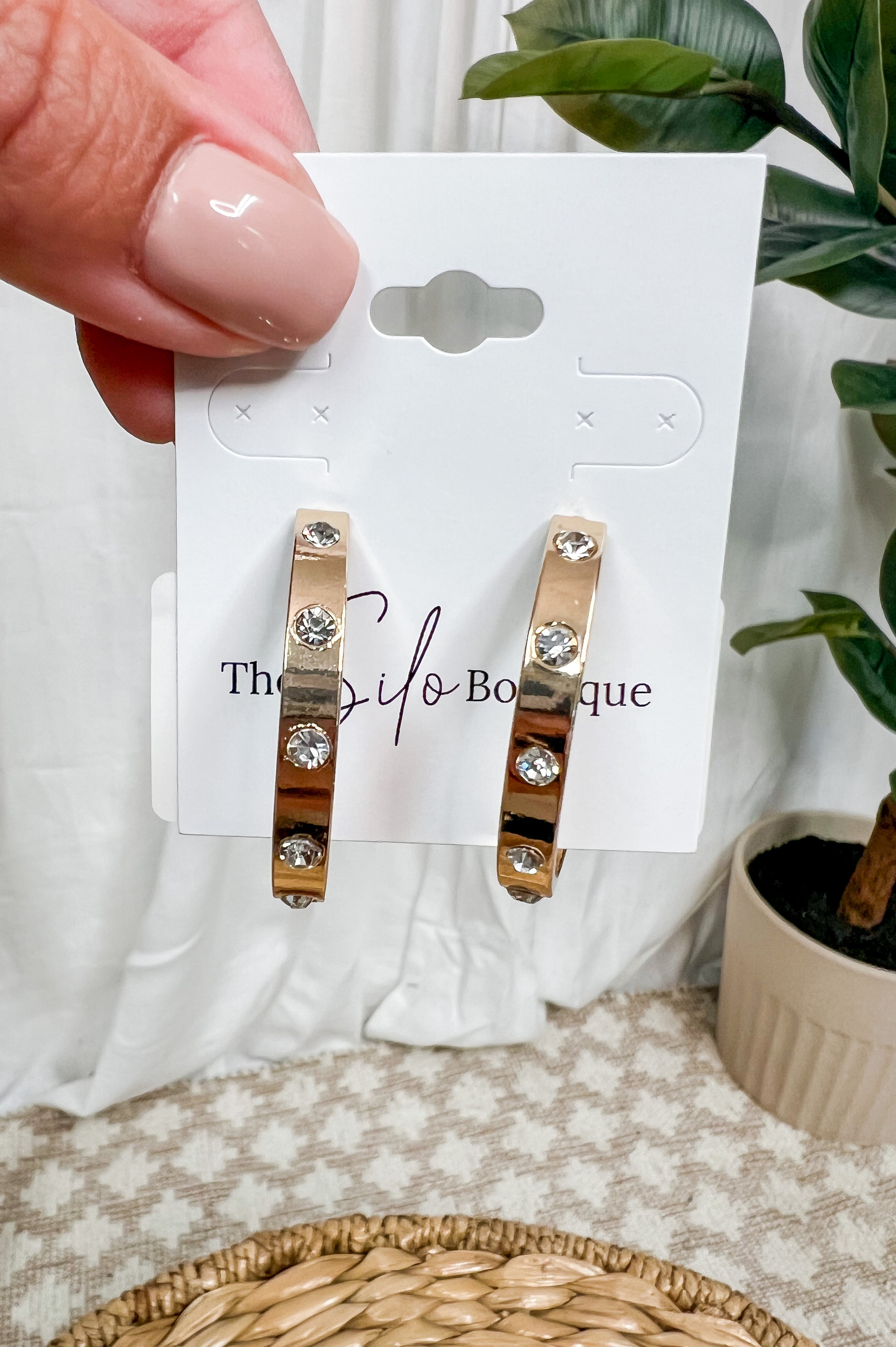 Cart Hoop Earring-earrings-so hot-The Silo Boutique, Women's Fashion Boutique Located in Warren and Grand Forks North Dakota