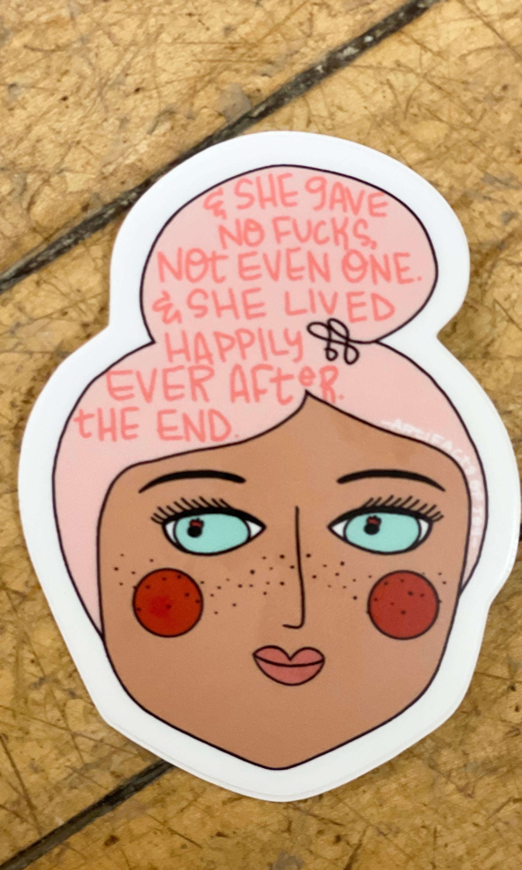 And She Gave No Sticker-Stickers-nice enough-The Silo Boutique, Women's Fashion Boutique Located in Warren and Grand Forks North Dakota