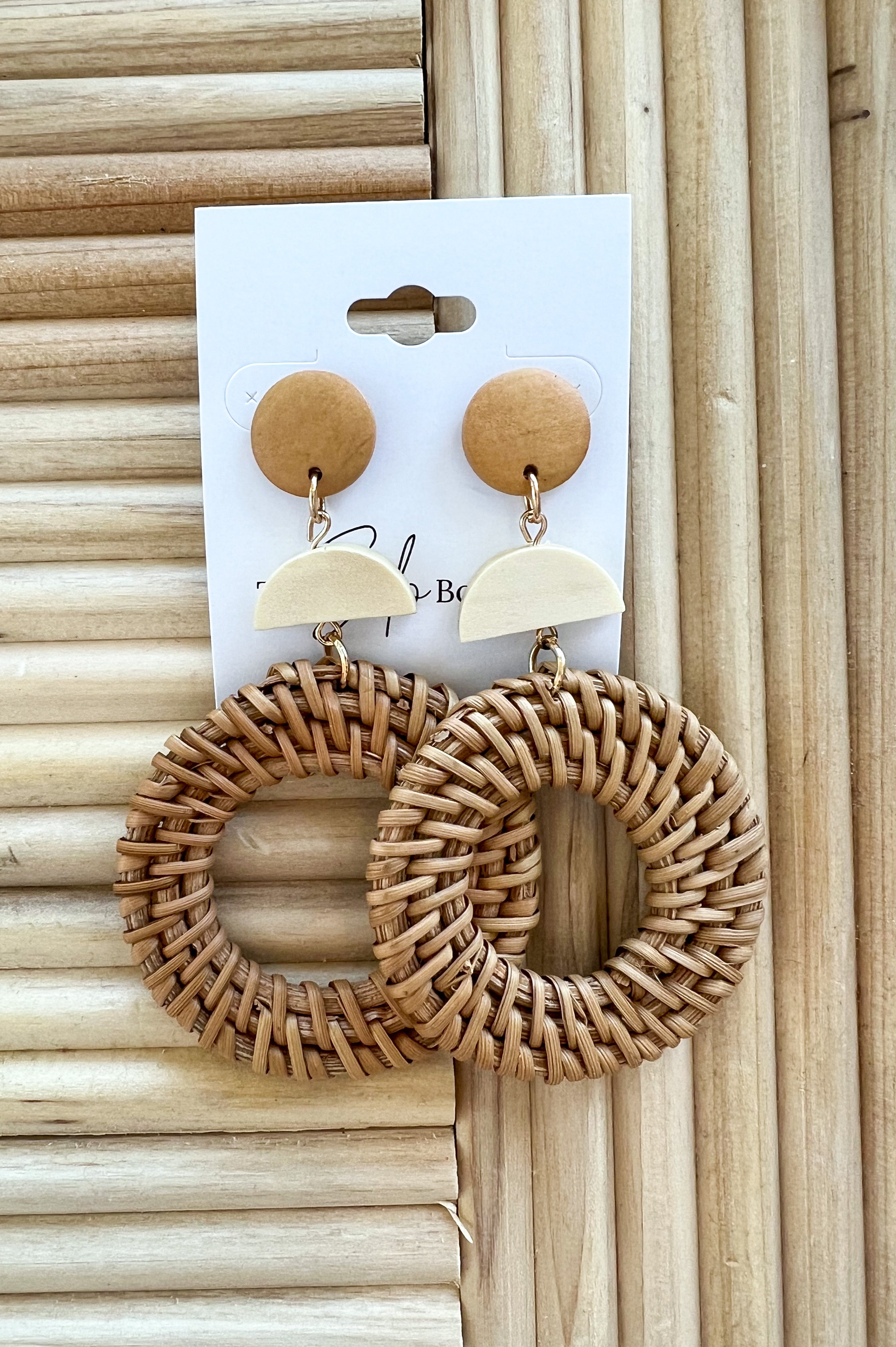 Fame Round Earrings-Earrings-Fame-The Silo Boutique, Women's Fashion Boutique Located in Warren and Grand Forks North Dakota