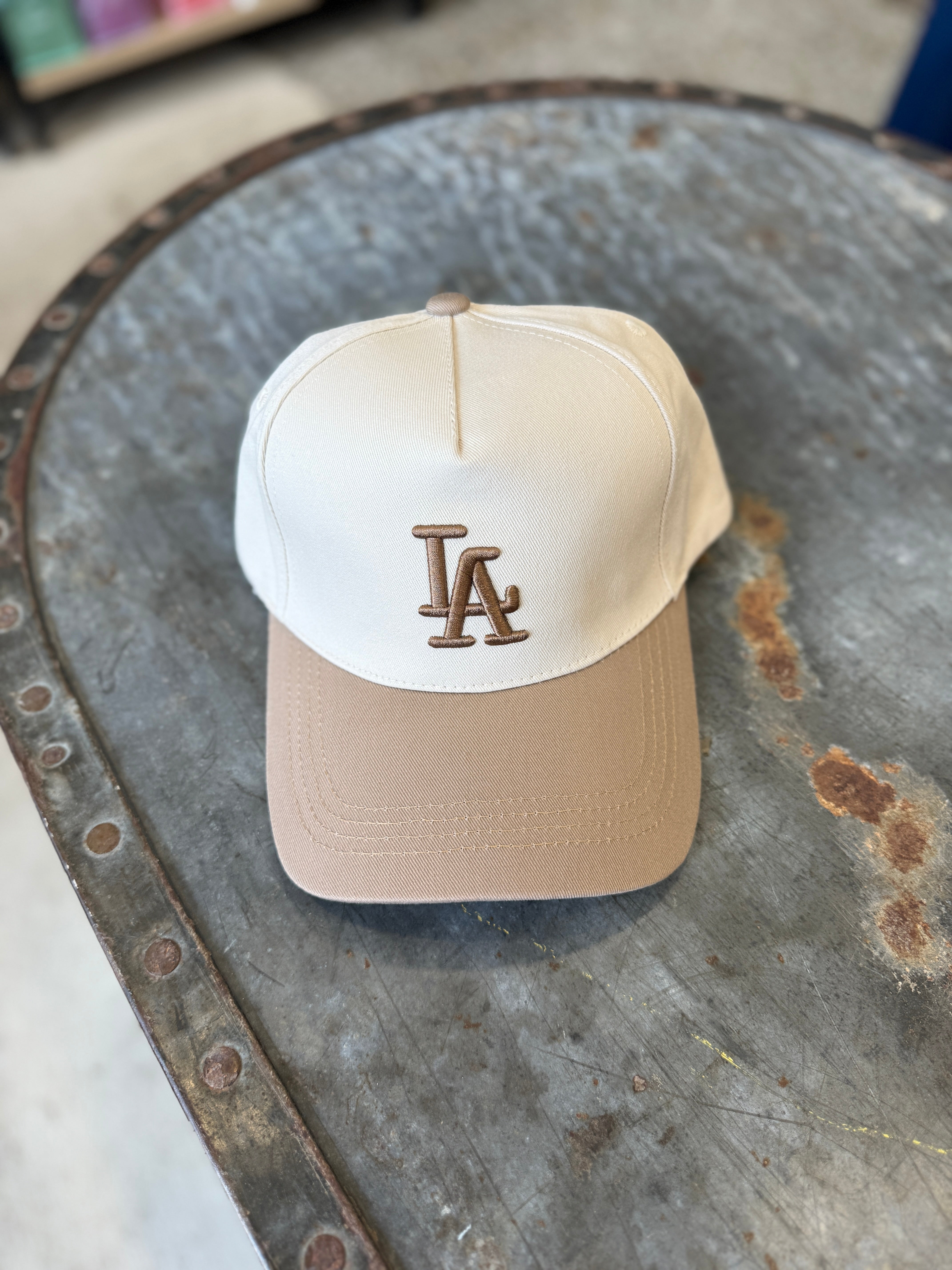 LA Baseball Hat-Hats-Zenana-The Silo Boutique, Women's Fashion Boutique Located in Warren and Grand Forks North Dakota