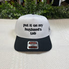 Put it on My Husband's Tab Hat-Hats-mad hatter co-The Silo Boutique, Women's Fashion Boutique Located in Warren and Grand Forks North Dakota