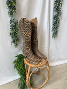 Oasis Society Tess Leopard Boot-Boots-oasis society-The Silo Boutique, Women's Fashion Boutique Located in Warren and Grand Forks North Dakota