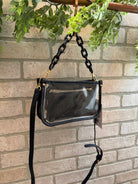 Jen and Co Jessica Clear Crossbody Purse-Black-Crossbody Purses-Jen and Co-The Silo Boutique, Women's Fashion Boutique Located in Warren and Grand Forks North Dakota