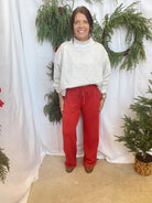 Rae Mode Scuba Pant-Red-Pants-rae mode-The Silo Boutique, Women's Fashion Boutique Located in Warren and Grand Forks North Dakota