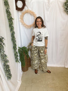 Kelly Camo Pants-Pants-hyfve-The Silo Boutique, Women's Fashion Boutique Located in Warren and Grand Forks North Dakota