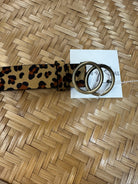 Leopard Double O Buckle-Belts-joss-The Silo Boutique, Women's Fashion Boutique Located in Warren and Grand Forks North Dakota