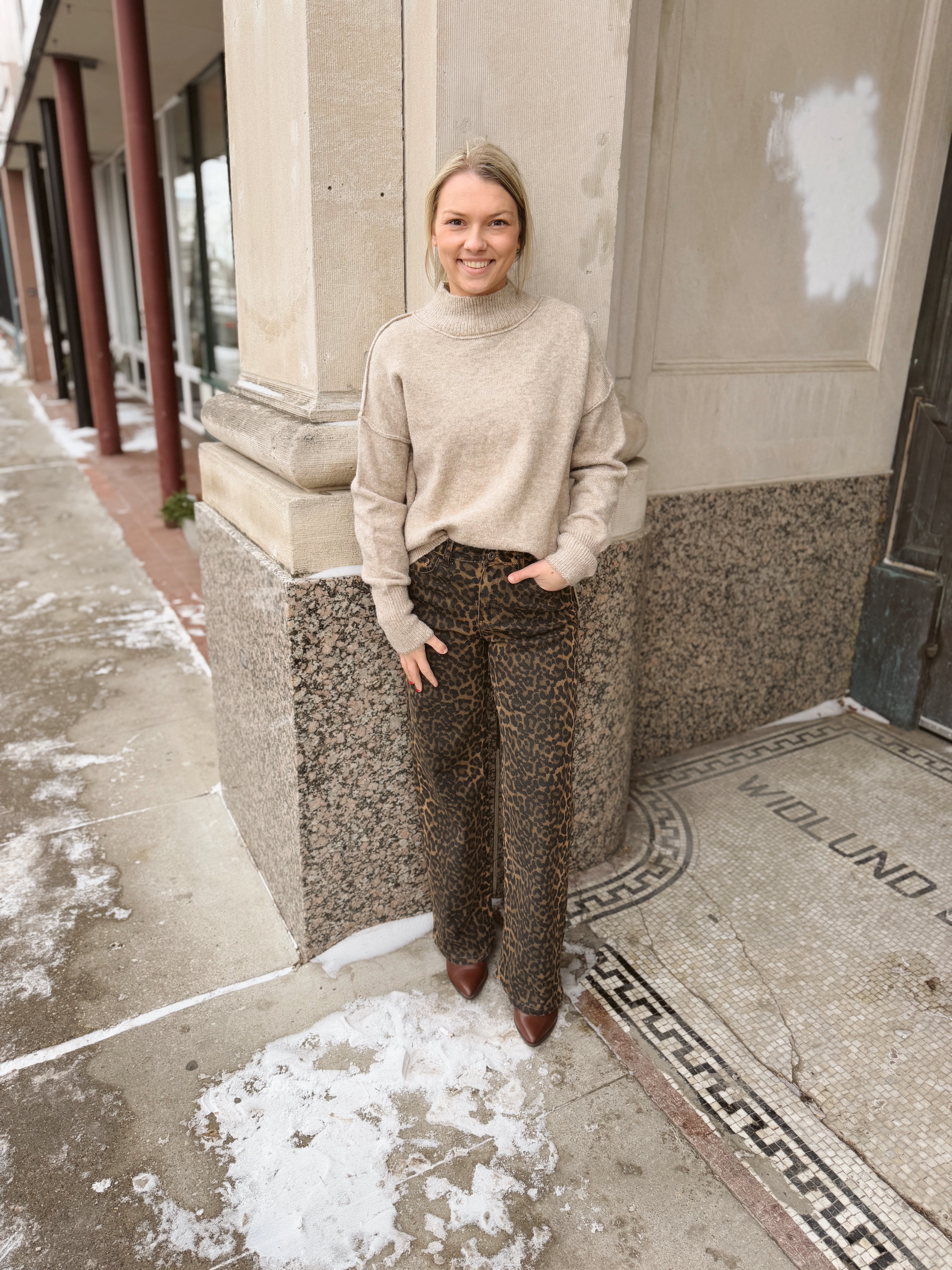 Hot To Go Leopard Print Pants-Jeans-q2-The Silo Boutique, Women's Fashion Boutique Located in Warren and Grand Forks North Dakota