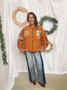 Rust Rodeo Jacket-Coats & Jackets-davi-The Silo Boutique, Women's Fashion Boutique Located in Warren and Grand Forks North Dakota